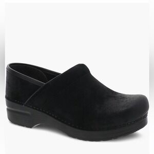 Dansko Professional Platform Leather Clog, Black, 10.5-11 (41 Euro) Black, NWT